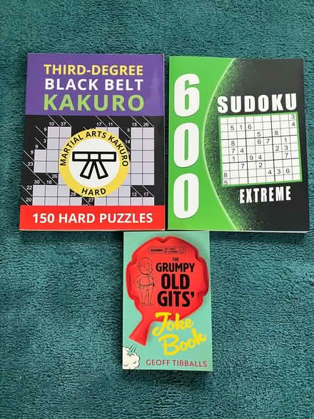 Photo of free 2 puzzle books and a joke book (Aston CH5) #1