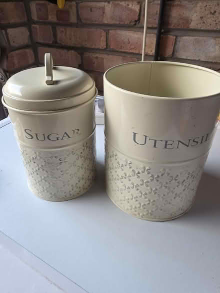 Photo of free Sugar and utensils tin (Cyncoed, CF23) #1