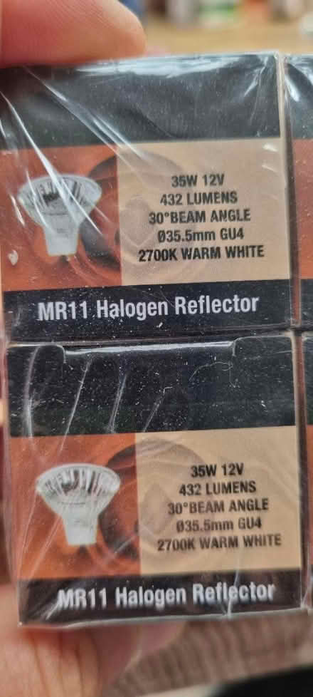 Photo of free Used MR11 GU4 12V 35W halogen bulbs (EN11 rye house area) #1