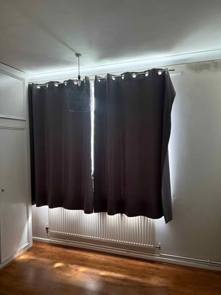 Photo of free Grey eyelet curtains (SW2) #2