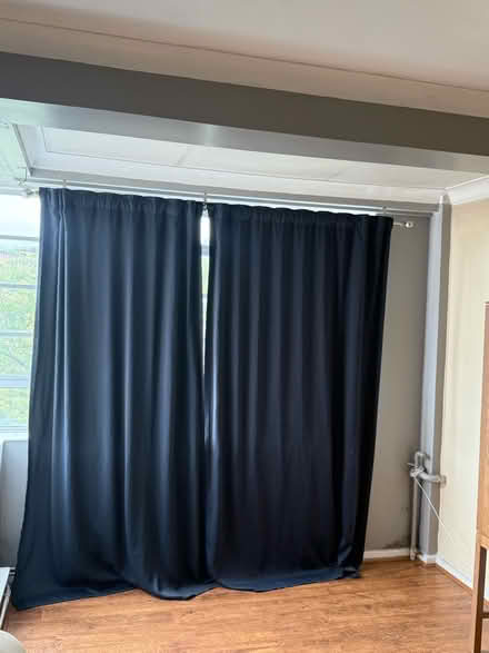 Photo of free Lovely long navy curtains (SW2) #2