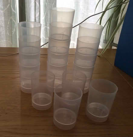 Photo of free 16 small plastic ‘tubs’/‘shot glasses’ (Pokesdown BH5) #1