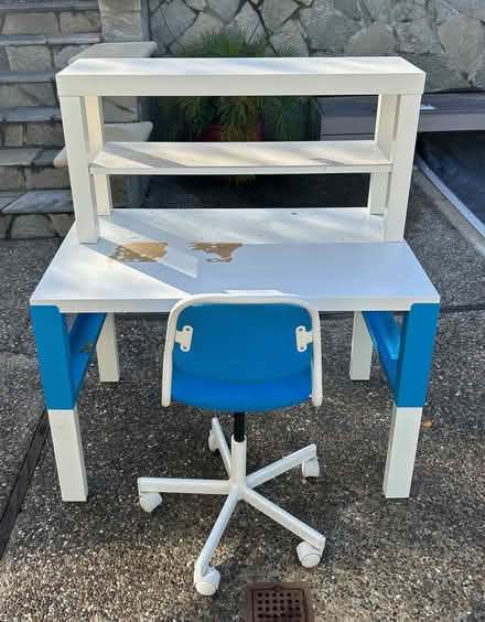 Photo of free Ikea child's desk, chair, & shelf (Near Roy Cloud elem. school) #1