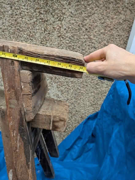 Photo of free Two wooden saw horses (Guildford GU2 9UN) #1