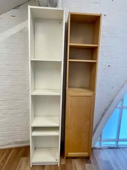Photo of free 2 tall shelving units (SW9 6BG) #1