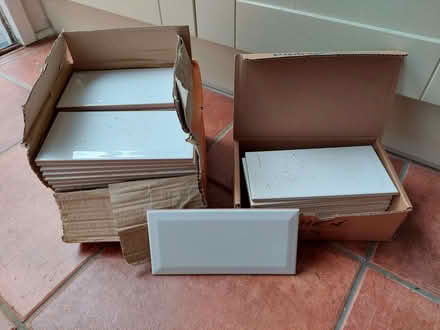 Photo of free White ceramic tiles (approximately 60) (Summertown OX2) #1
