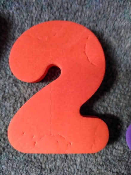 Photo of free 0-9 foam numbers (Ecclesall, S11) #2