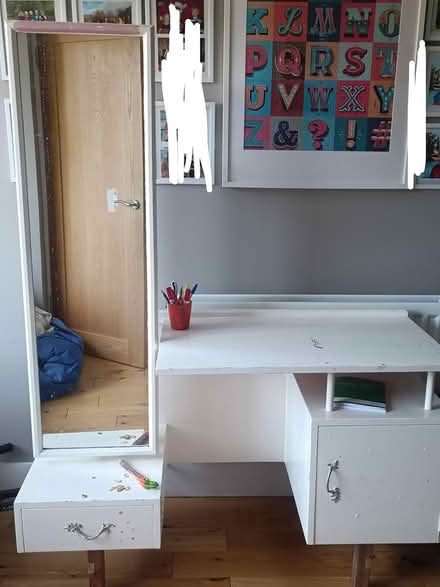 Photo of free Hand made solid wooden desk (Deansgrange) #1