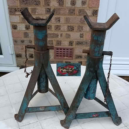 Photo of free Two heavy duty Axle stands BY Melco (Westmill SG5) #1