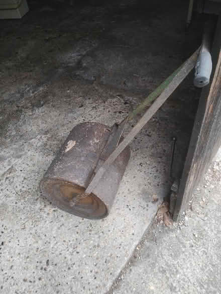 Photo of free Old garden lawn roller (Orwell SG8) #2