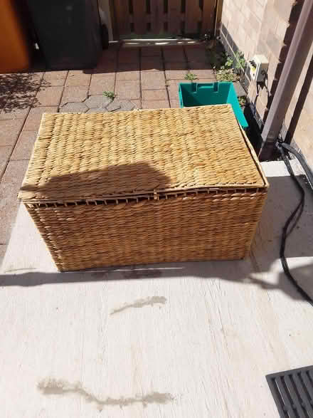 Photo of free Rattan ottoman (Killamarsh S21) #1