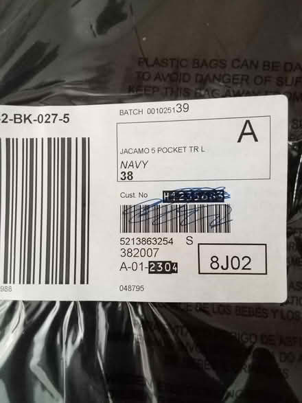Photo of free Jacamo navy trousers 38 new (Tonbridge) #2