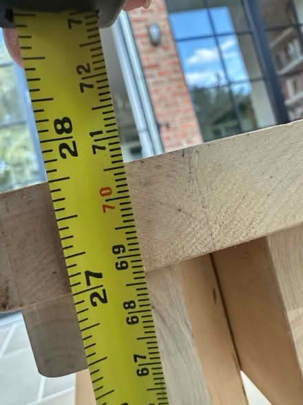 Photo of free Wood trestles and glass table top (Hampstead Heath) #4