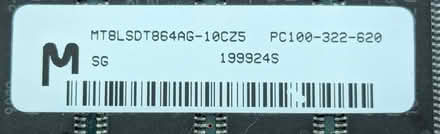 Photo of free pc100-322-620 memory card from computer (Grove Vale B43) #2