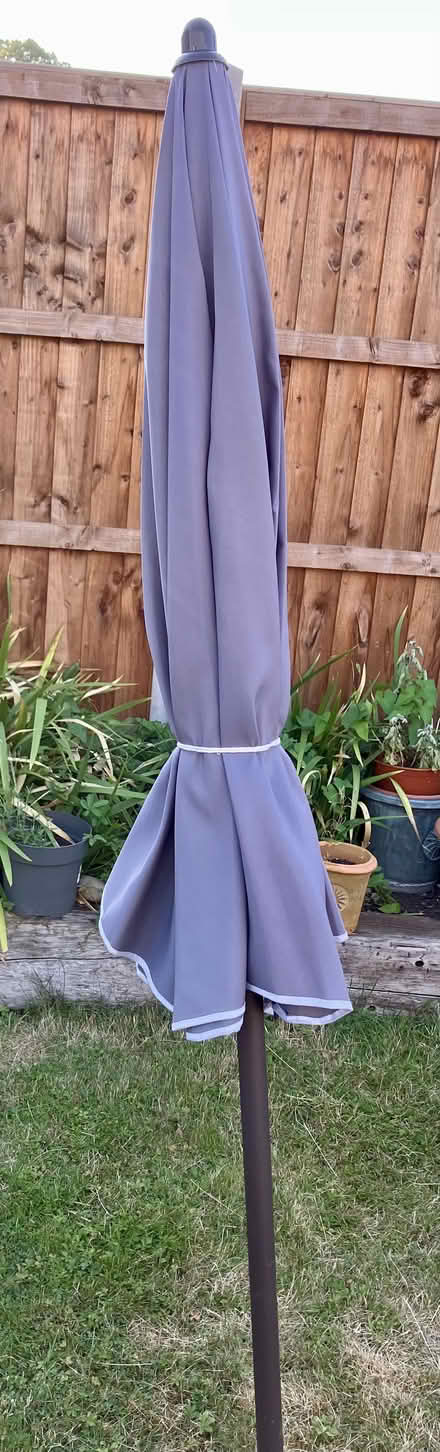 Photo of free USED Garden Parasol - grey (Aldershot) #1