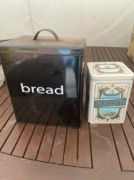 Photo of free Large storage tins (Hornchurch RM11) #1