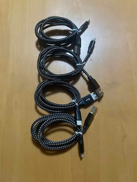 Photo of free 4x 1m iPhone Lightning cables (Wisewood/Hillsborough S6 4) #1
