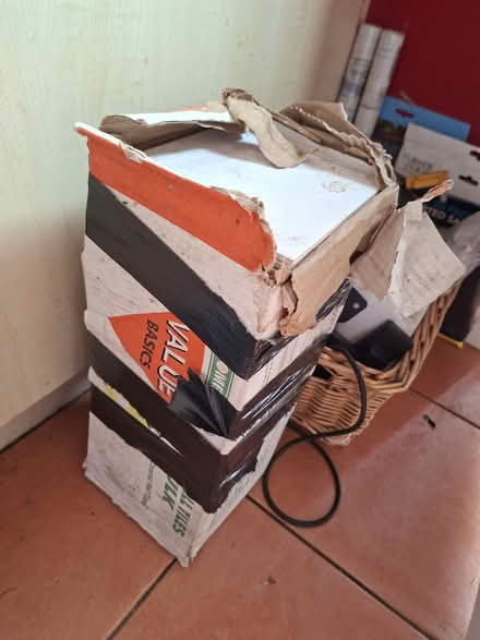 Photo of free White glazed ceramic wall tiles (Kidderminster DY11) #1