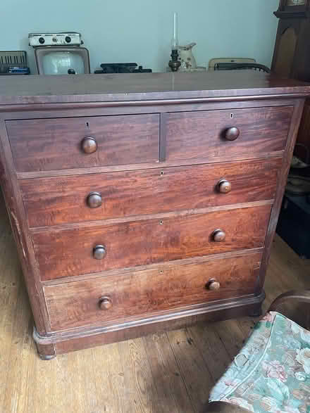 Photo of free Large mahogany chest of drawers (Headingley LS6) #1