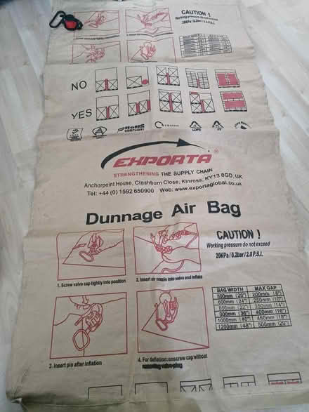 Photo of free Dunnage Air Bags (10) (Mitcham) #1