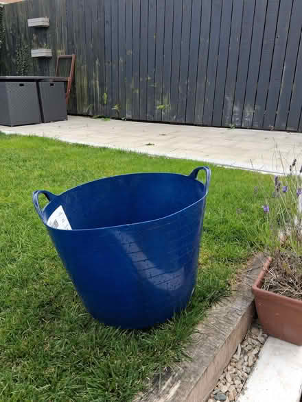Photo of free Large blue flexible storage tub with handles (BT8) #2