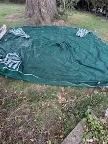 Photo of free Green and white striped Gazebo (Balcombe RH17) #1