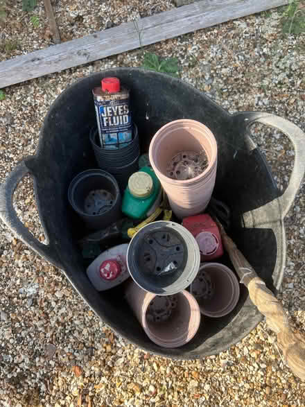 Photo of free Pots, jeyes fluid, tomato feed, etc (Gardeners Green RG40) #1