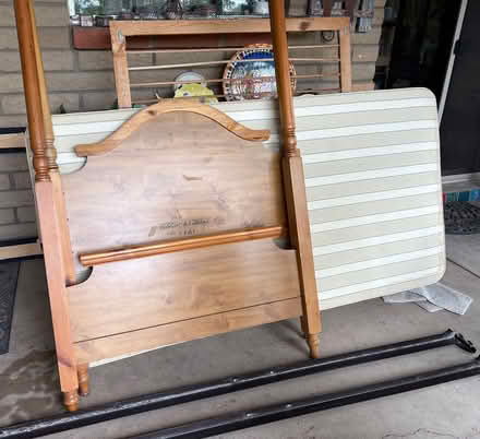 Photo of free Maple twin bed complete (Far NE side) #1