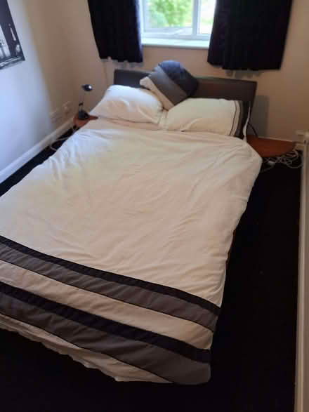 Photo of free Double bed set: Bed and mattress (GU10) #1