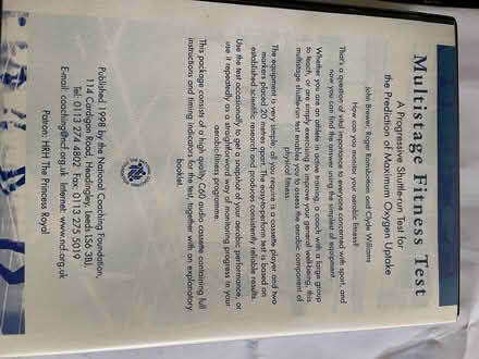 Photo of free Multistage fitness test cassette (Finsbury Park N4) #2