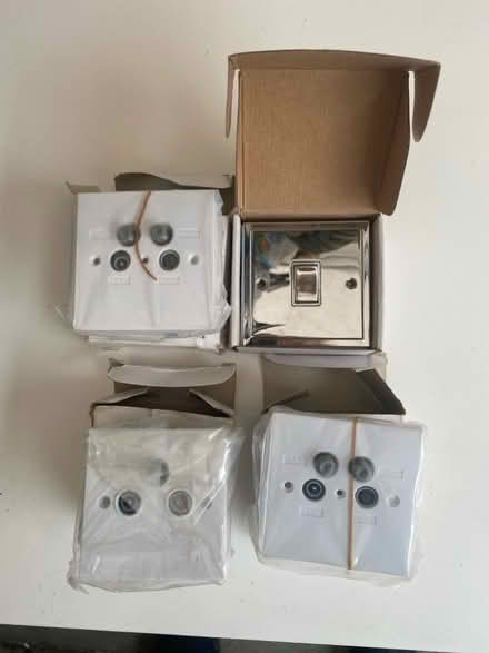 Photo of free 3 x tv aerial socket & light switch (Hornchurch RM11) #1