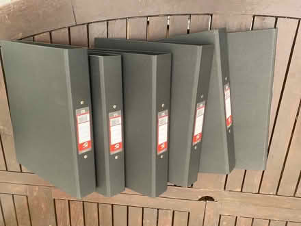 Photo of free 6 x black ring binders (Hornchurch RM11) #1