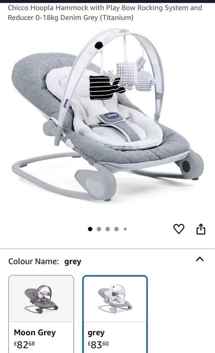 Photo of free Chicco baby bouncer (West Malvern, WR14) #2