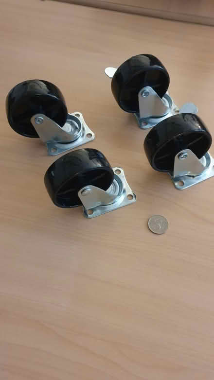 Photo of free Four large swivel castor wheels (SW8 Oval Vauxhall) #1