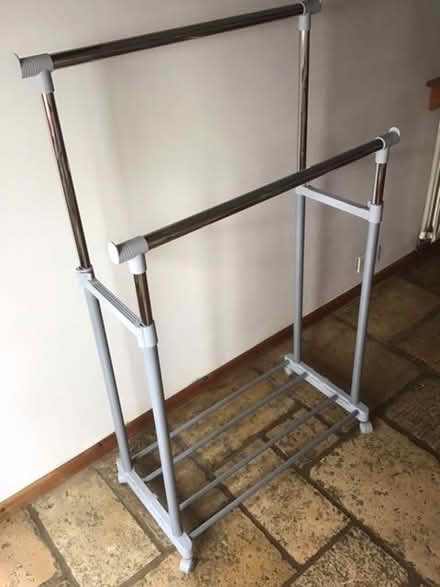 Photo of free Double clothes rail on casters (Leafield OX29) #2