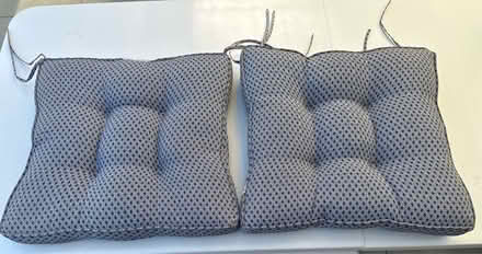 Photo of free 2 Navy/White Outdoor Cushions (Cascade - Fairwood) #2