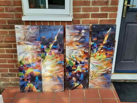 Photo of free Artwork - 4 panels hardboard and perspex (Warsash SO31) #1