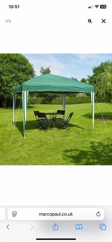 Photo of gazebo and trestle table(s) (Cogges OX28) #2