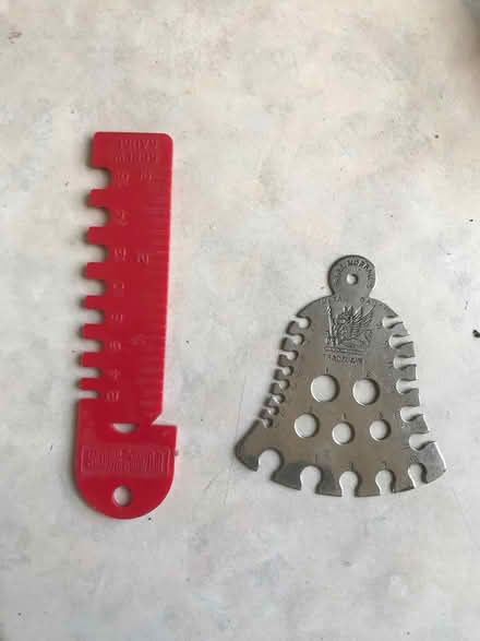 Photo of free Knitting needle size gauges (S8) #1