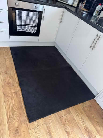 Photo of free Large black rug (Intake S12) #2
