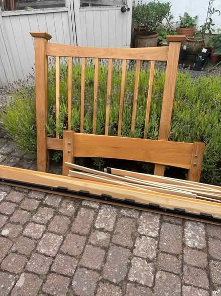 Photo of free Solid Oak framed 3’ single bed (Groombridge Kent TN3) #1