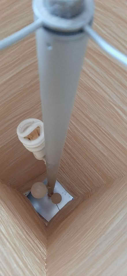 Photo of free Tall paper lamp 3 bulbs (Loanhead EH20) #3