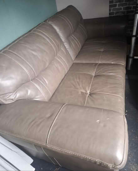 Photo of free Very nice leather sofa john lewis (SG18) #1
