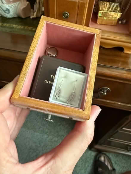 Photo of free Wooden jewellery case with door (Horndean PO8) #3