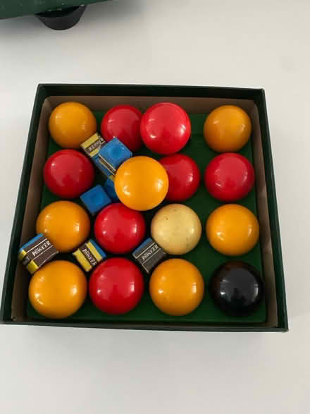 Photo of free Snooker balls and triangle (WA5) #1