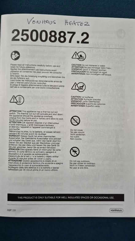 Photo of free Vonhaus oil filled radiator. (Figge's Marsh CR4) #2