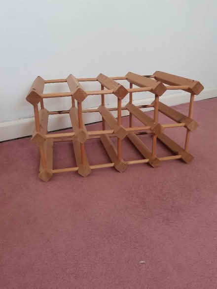 Photo of free Vintage wooden wine rack (Shortstown MK42) #2