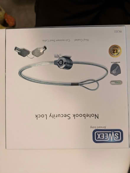 Photo of free Security Lock For Notebook (Harpur Hill SK17) #1