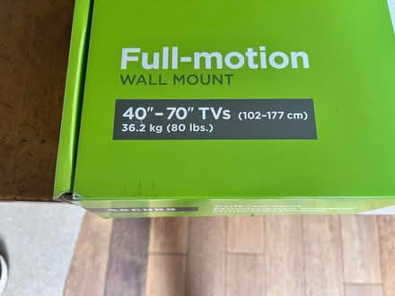 Photo of free Wall mounting TV Bracket (Tarleton PR4) #2