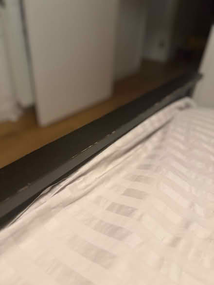 Photo of free IKEA Double Bed - black (EC1N) #3